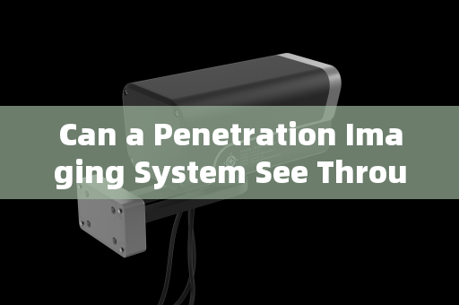 Can a Penetration Imaging System See Through Smoke for Fireground Rescue?