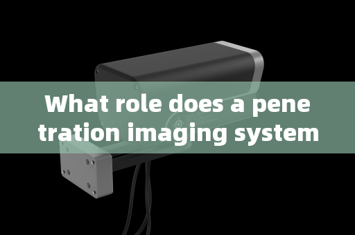 What role does a penetration imaging system play in airport security monitoring?