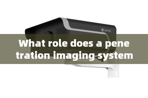 What role does a penetration imaging system play in airport security monitoring?