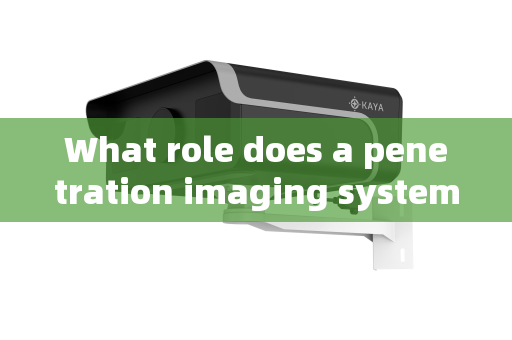 What role does a penetration imaging system play in airport security monitoring?